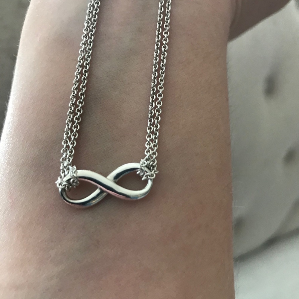 Like New! Tiffany & Co. Infinity Necklace - Picture 2 of 8